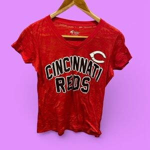 Cincinnati Reds burnout logo baby t-shirt baseball MLB game day